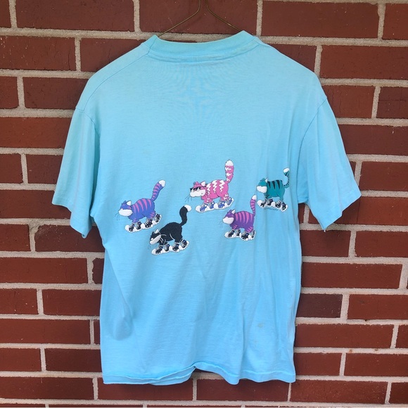 1990 cat wrap around t-shirt - Picture 2 of 7